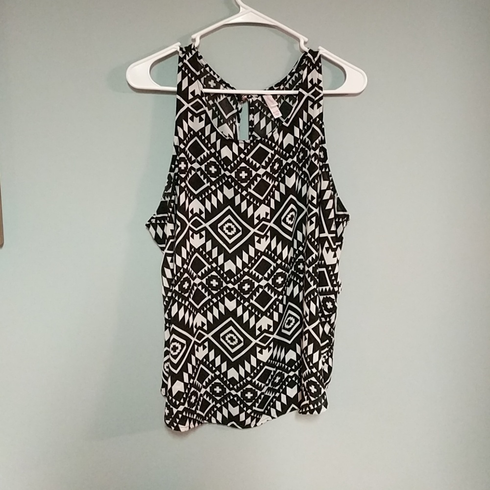 Xhilaration Aztec Tank Top Blouse